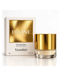 VONSHÉR Divine — Elixir Body Balm, caixa e pote dourados